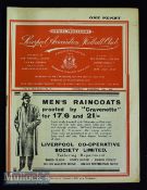 1936/37 Liverpool v Sheffield Wednesday football programme date 14 Nov^ appears in very good