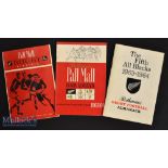 1960/1963-4 Rothmans Pall Mall Rugby Almanacks (s): The popular compact pre-tour guides - the NZ