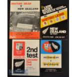 1977 British & Irish Lions in NZ Rugby Test Programmes (4): All four issues from the 3-1 Lions’