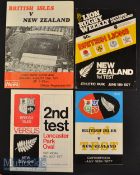 1977 British & Irish Lions in NZ Rugby Test Programmes (4): All four issues from the 3-1 Lions’