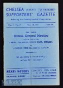 1950 Chelsea Supporters Gazette no.17 3rd Annual General Meeting^ date 5th June^ single sheets^