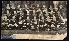 Rare 1905 Large photograph of the New Zealand All Blacks: Probably taken at their Newton Abbott HQ