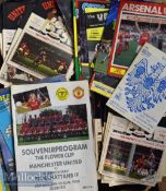 Selection of 1980s onwards Manchester United football programmes includes homes and aways^ plus