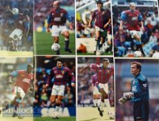 1990s Aston Villa Press Photographs: 10 x 8 Colour photographs featuring Southgate^ Nelson^