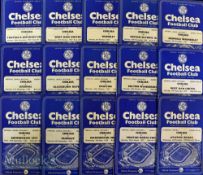1959/60 Chelsea home football programmes including Preston North End^ Manchester United^ Burnley^