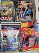 Quantity of Football Magazines to include Goal Magazines 1970-74^ Shoot Magazines 1987-93^ Match