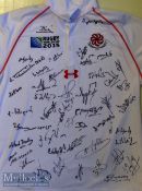 RWC 2015 Signed Georgia Rugby Jersey: Attractive fully badged and logoed Large size Georgia Rugby