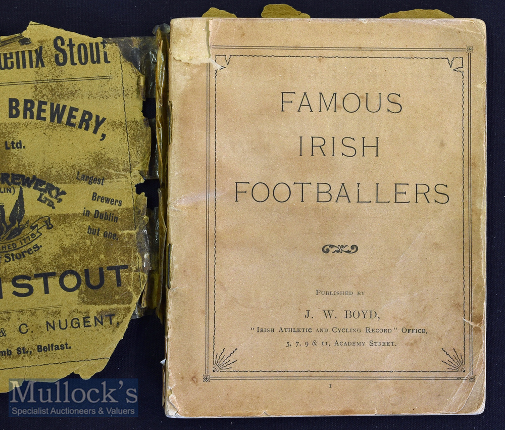 Scarce 1898 Ireland v England football programme at Cliftonville^ ‘Album of Famous Irish - Image 2 of 5