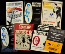 1979 & 1980 New Zealand in Australia Rugby Programmes (7): Queensland v NZ 1979 and six more from