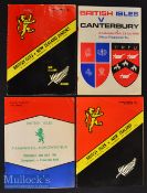 1966 British & Irish Lions Rugby programmes (4): From the games v Canterbury^ Manawatu-