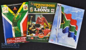 1997 British & Irish Lions in SA Rugby Test Programmes (3): All three test match programmes played