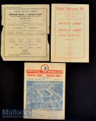 1927-1948 British Army v French Army Rugby Programmes (4): Paper issues for this traditional match