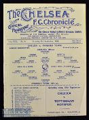 1934 Chelsea v Swansea Town Football Programme date 8th Sep^ single sheet^ ex bound^ in good