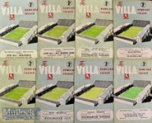 Selection of 1950s Aston Villa Home football programmes to include 55 v Manchester City^ 53 v