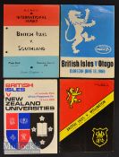 1966 British & Irish Lions Rugby programmes (4): Issues v Southland (p/holes)^ Otago^ NZ