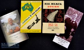 Scarce Special NZ Rugby Bundle (4): Attractive 80pp NZ All Blacks Tours 1905-1954 Brochure^ produced