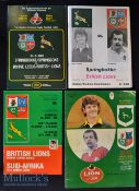 1980 British & Irish Lions in SA Rugby Test Programmes (4): Some harder to obtain^ the four issues -