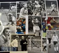 Football Press Photographs: 10 x 8 Black & White photographs featuring T Butchers^ John Barnes^