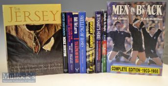 Rugby Book Selection (10): English (5)^ Scottish (2) & New Zealand (3) related volumes. Marvellous