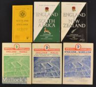 1947-54 Postwar England Test Rugby Programmes (6): Nice clean collection of Twickers home issues v