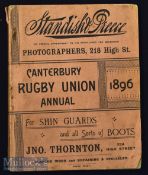 Very rare 1896 Canterbury (NZ) Rugby Union Annual: Astonishingly clean and in good order^ a compact^