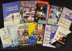1964-1996 Barbarians v Clubs Rugby Programmes c/w 3x tickets (13): Issues from games v Leicester