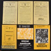 1949-1986 Newport v Barbarians Rugby Programmes (6): What an array of names in this sextet^ 1949^