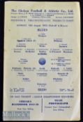 1955/56 Chelsea Public Trial Match football programme date 15 Aug Blues v Reds^ single sheet^ folds^