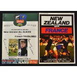1986/1994 New Zealand v France Test Rugby Programmes (2): Large full issues for the Tricolores’