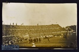 1930 Football World Cup Photograph Parade of the delegations on July 18^ 1930 in the Centennial