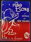 1959 British Lions Rugby Tour to NZ Large Review Brochure: FW Boshier’s popular^ larger than A4 size