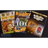 1991/99/2006 Australia v England Test Rugby Programmes (3): Large packed Sydney editions from