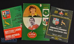 1980 British & Irish Lions in SA Rugby Test Programmes (3): Always harder to source than their NZ