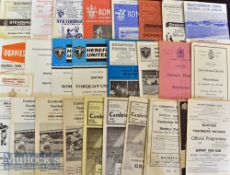 Assorted 1950s onwards Non-League vs League Football Programmes To include 11 x 50s^ 42 x 60s^ 12