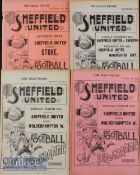 1900/1901 Sheffield Utd reserves home match programmes v Roundel^ v Attercliffe v Sheffield