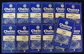 1957/58 Chelsea home football programmes including Manchester City (spine loose)^ Birmingham City^