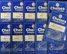 1953/54 Chelsea home football programmes including Portsmouth^ Charlton Athletic^ Sheffield