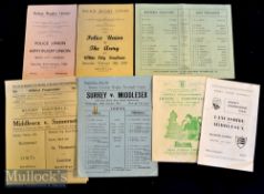 Scarce (and sad) 1939-54 County Championship etc Rugby Programmes (7): Famous names galore in nice