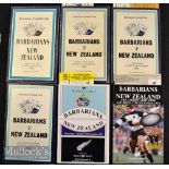 1954-1993 Barbarians v NZ Rugby Programmes and tickets (11): Issues from 1954^ 1964 (w/ticket)^ 1978