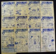 1946/47 Chelsea home football programmes to include Liverpool^ Arsenal FAC^ Derby County FAC^