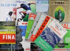 Selection of FA Cup final Football programmes to include 1962^ 1965^ 1966^ 1967^ 1968 x 2^ 1969^