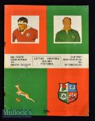 1974 British & Irish Lions to S Africa Rugby Test Programme: The large^ sought after issue for the