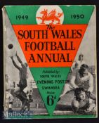 Scarce 1949-50 Welsh Rugby & Football Handbook: Neat^ compact packed South Wales Evening Post