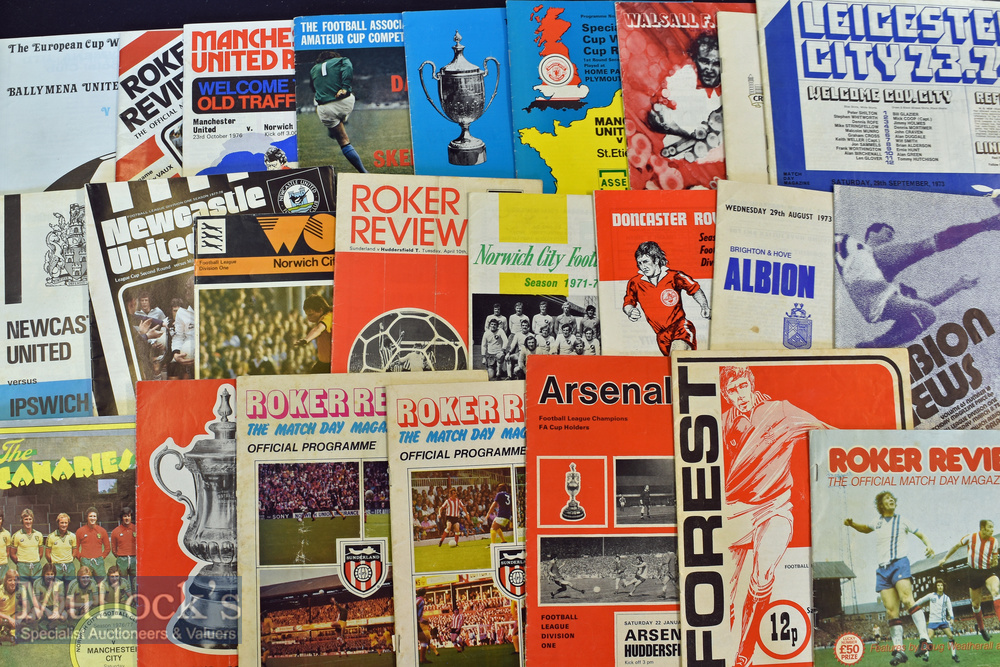 1970s Mixed English League and Cup Football Programmes Good spread of teams and divisions to include