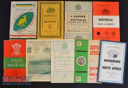 Australia/S Africa in Wales 1957-61 Rugby Programmes (9): The Wallabies at Pontypool/Cross Keys^
