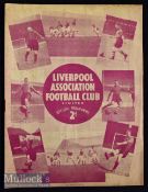 1938/39 Liverpool v Blackpool football programme dated 26 Nov in very good condition overall^ no