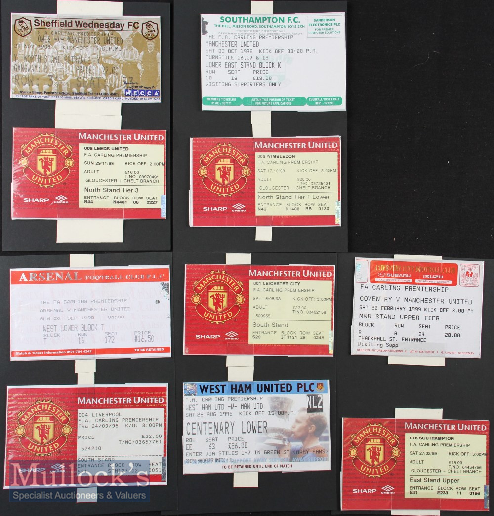 Selection of 1998/99 Manchester United Football match tickets to include homes v West Ham Utd^ - Image 2 of 3