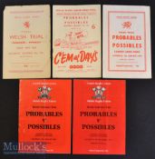 1951-1988 Welsh Trial Rugby Programmes (5): Issues from Final (or only) Trials of Dec 1951 (