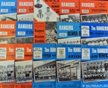 1950/1960s Rangers European Football Programmes: Verses Anderlecht^ Red Star Bratislava^