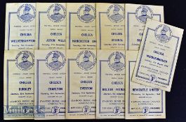 1948/49 Chelsea home football programmes to include Middlesbrough^ Newcastle United^ Bolton